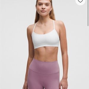 Lululemon flow Y White Sports Bra